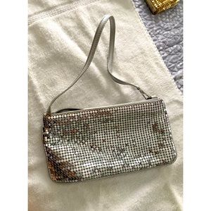 Silver dinner clutch